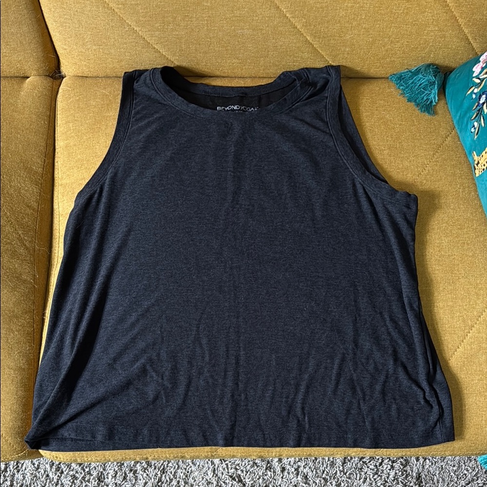 Beyond Yoga Black Heather Women's Tank Top